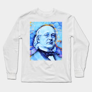 Horace Greeley Portrait | Horace Greeley Artwork | Horace Greeley Painting 10 Long Sleeve T-Shirt